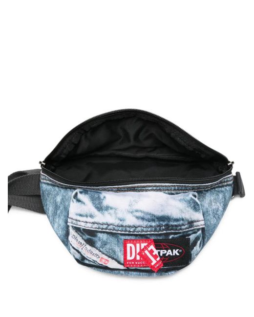 Eastpak Blue X Diesel Denim-Print Belt Bag