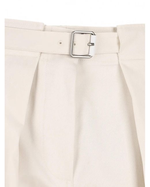 Loewe White Belted Cargo Pants