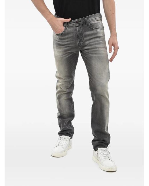 DIESEL Gray Belt-Loops Jeans for men