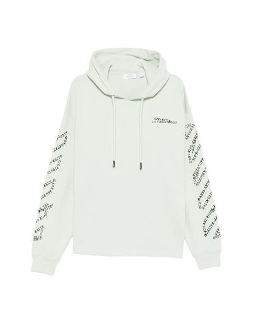 Off-White c/o Virgil Abloh White Type Machine Arrow Long-Sleeve Hoodie for men