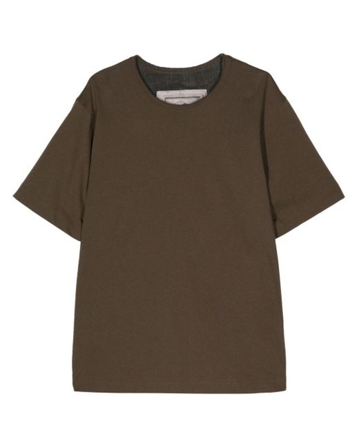 Ziggy Chen Crew neck short sleeve T-shirt in Brown für Herren