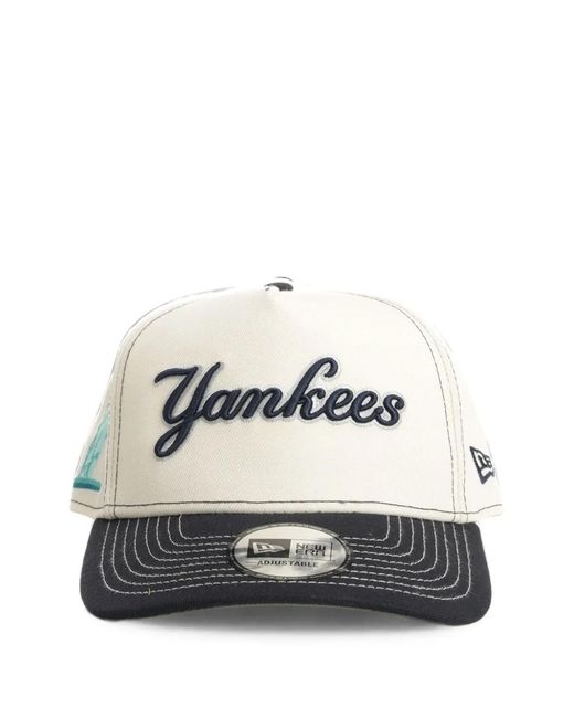 KTZ White 9Forty New York Yankees Snapback Cap for men
