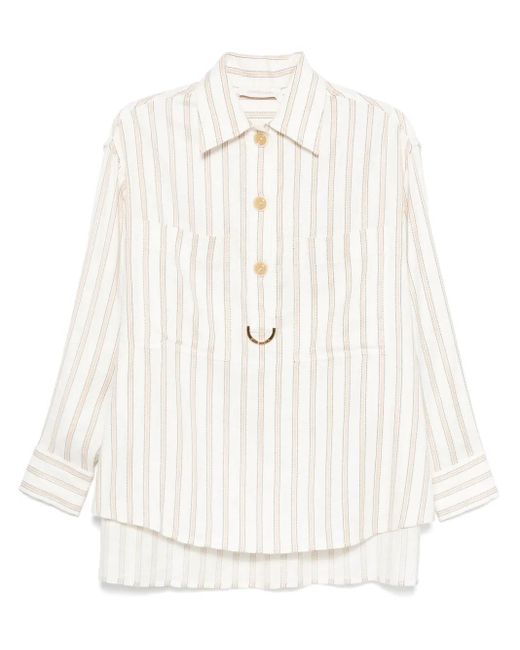 Blusa A Rayas Zimmermann de color White