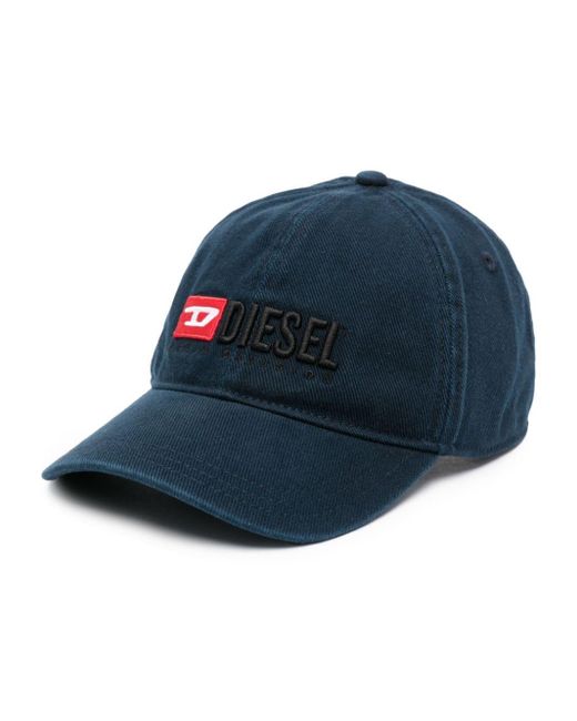 DIESEL Blue Corry-div-wash Baseball Cap for men