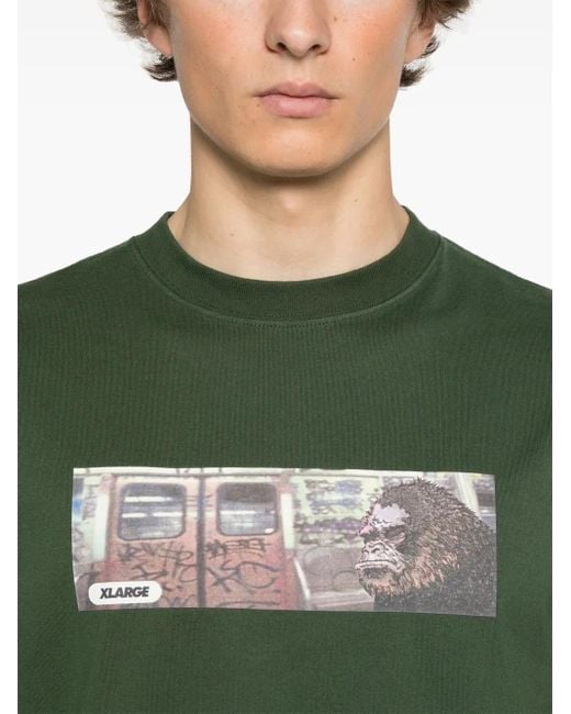 Xlarge Green Subway T-Shirt for men