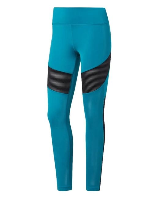 Reebok Blue Mesh Leggings
