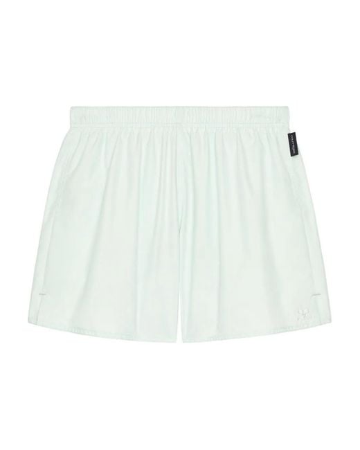 Courreges White Back-Pocket Swim Shorts for men
