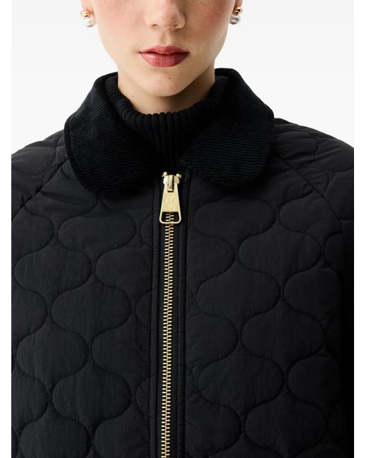 Hunter Black Fionn Onion-Quilted Coat