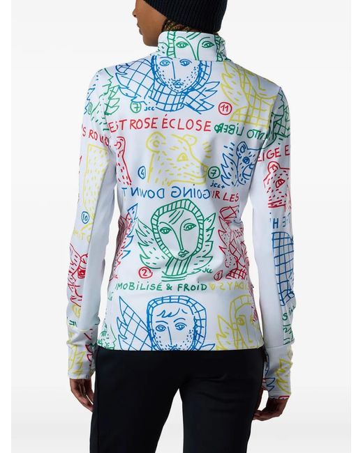 Jcc Doodle-Print Performance Jacket Rossignol en coloris Blue