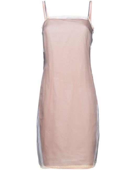 Prada Pink Lace Trimmed Slip Dress