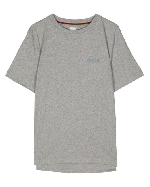 Paul Smith Gray Shadow Logo Cotton T-shirt for men