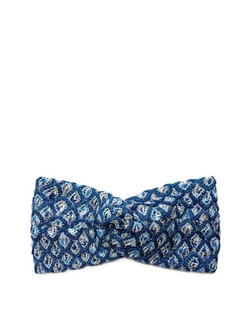 Missoni ニットヘアバンド Blue