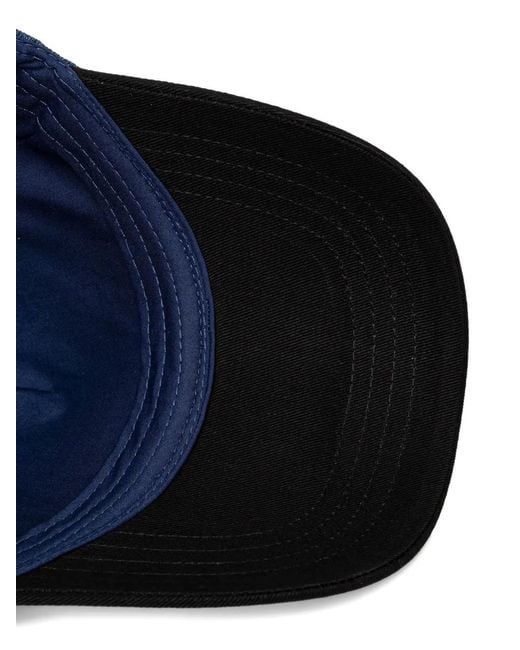 Karl Lagerfeld Blue Logo-Embroidered Denim Cap