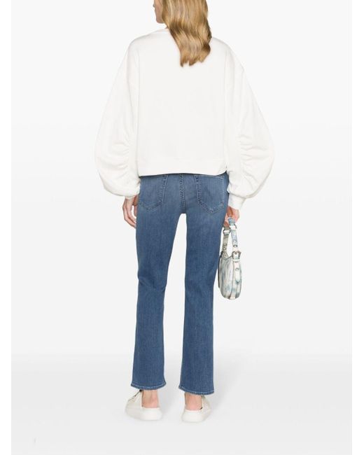 Mother Dazzler Cropped Jeans in het Blue