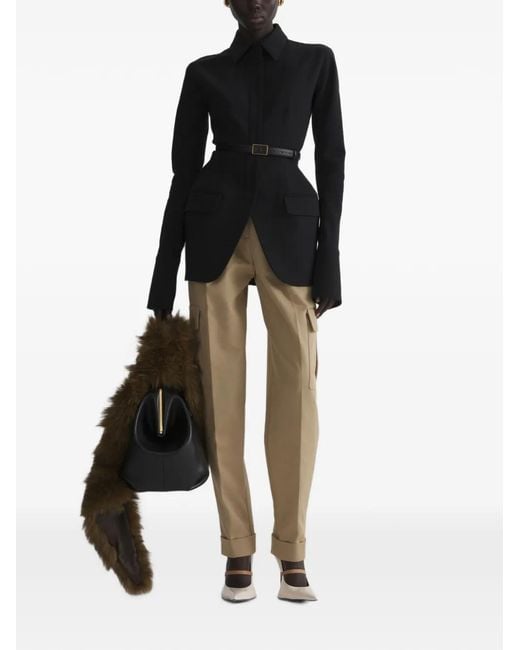 Mugler Black Shirt Jacket