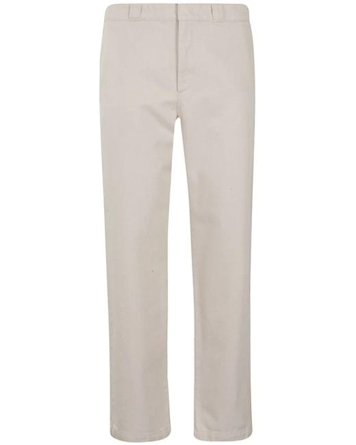 Aspesi White Adrien Trousers for men