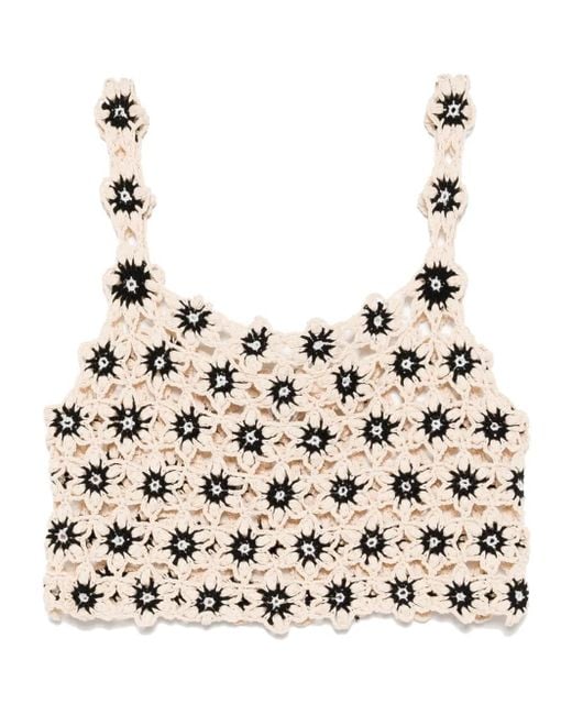 The Upside Natural Luminary Lily Crochet Top