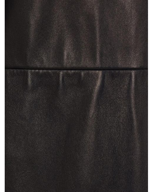 Brunello Cucinelli Gray Leather Trousers