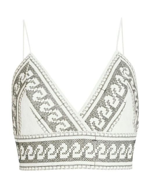 Silvia Tcherassi Gray Ibbie Top