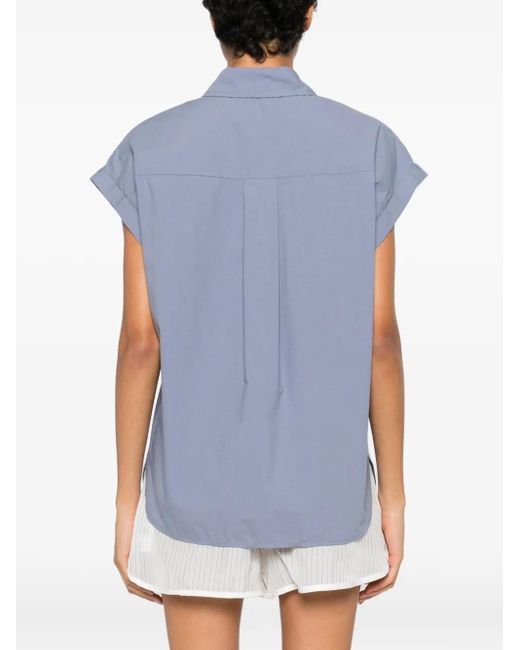 Matteau Blue Sleeveless Top