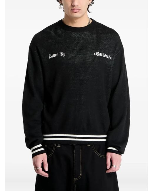 Jersey con logo bordado Carhartt de color Black