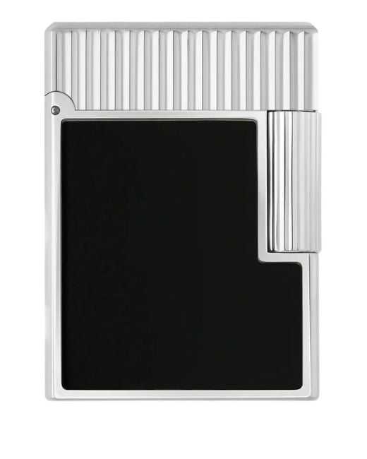 S T Dupont Black Briquet À Fini Laqué