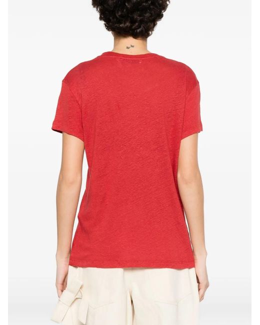 IRO Red Round Neck T-Shirt