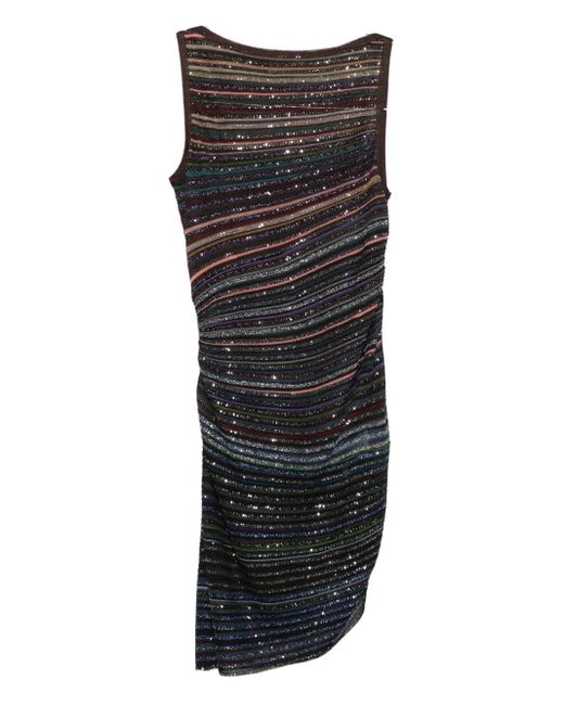 Missoni Gestreepte Mini-Jurk in het Black