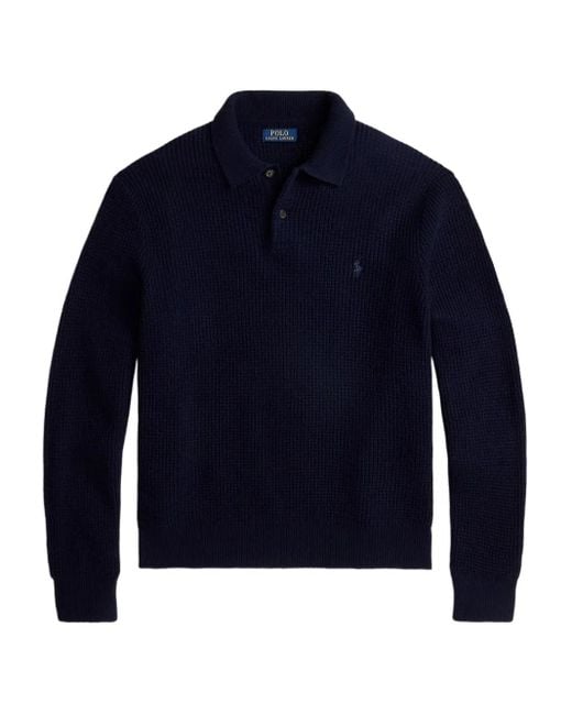 Polo Ralph Lauren Blue Logo-Embroidered Polo Shirt for men