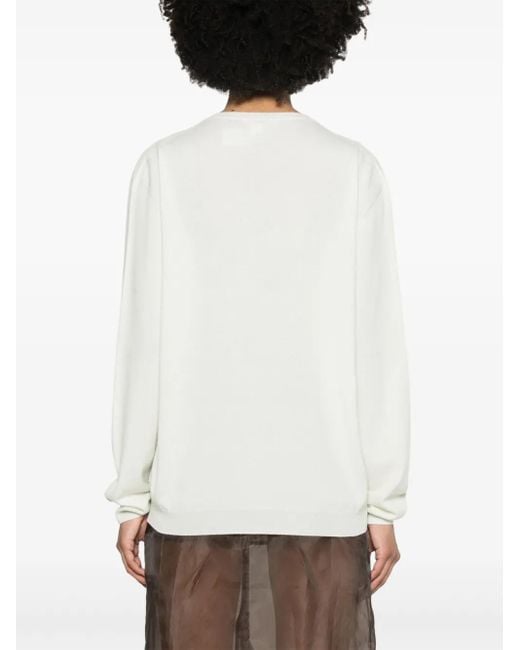 The Row White Isaora Sweater