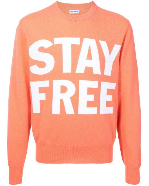 Honey Fucking Dijon Pink Stay Free Print Sweatshirt