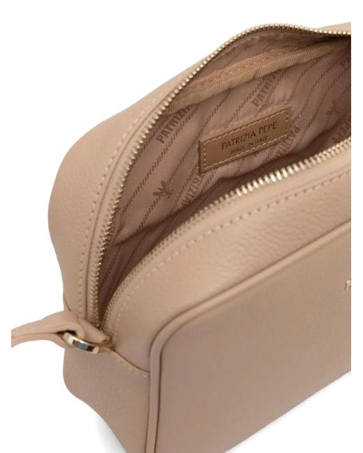 Patrizia Pepe ロゴ ショルダーバッグ Natural
