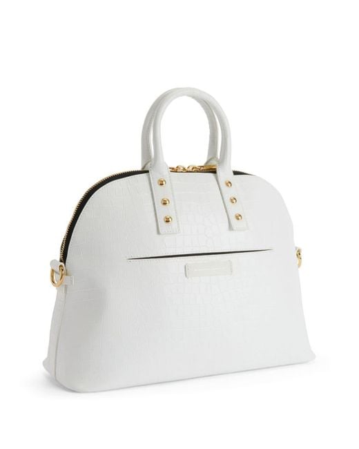 Sac à main Dussia en cuir Giuseppe Zanotti en coloris Blanc | Lyst