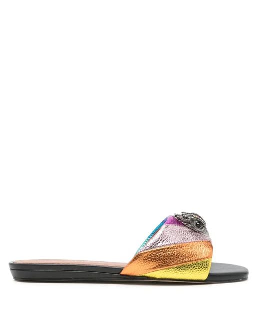 Kurt Geiger Pink Kensington Slides