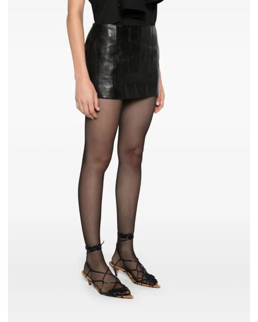Khaite Black Meelar Mini Skirt
