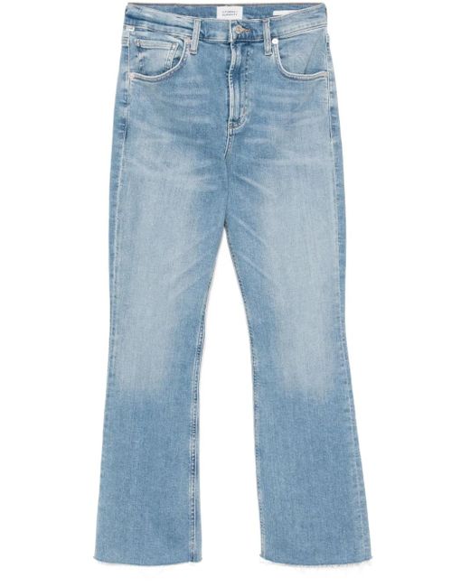 Citizens of Humanity Isola クロップド ブーツカットジーンズ Blue