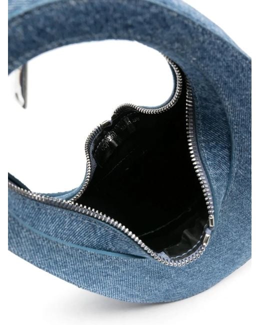 Coperni Blue Swipe Denim Shoulder Bag