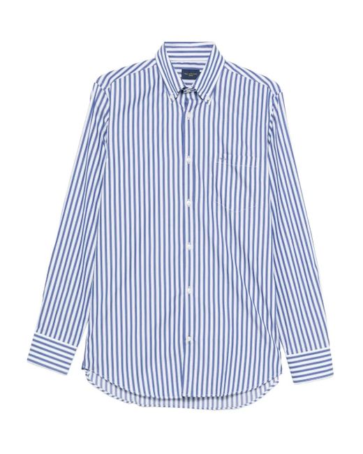 Paul & Shark Blue Striped Shirt for men