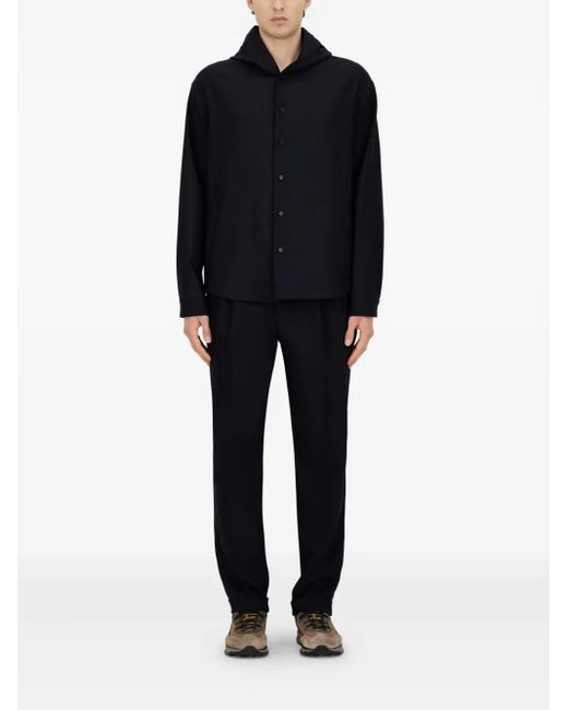Herno Black Giacca Corta Con Cappuccio for men