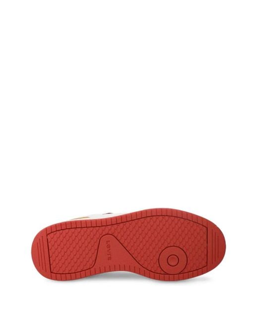 Levi's Pink Glide Suede Panelled Retro Sneakers for men