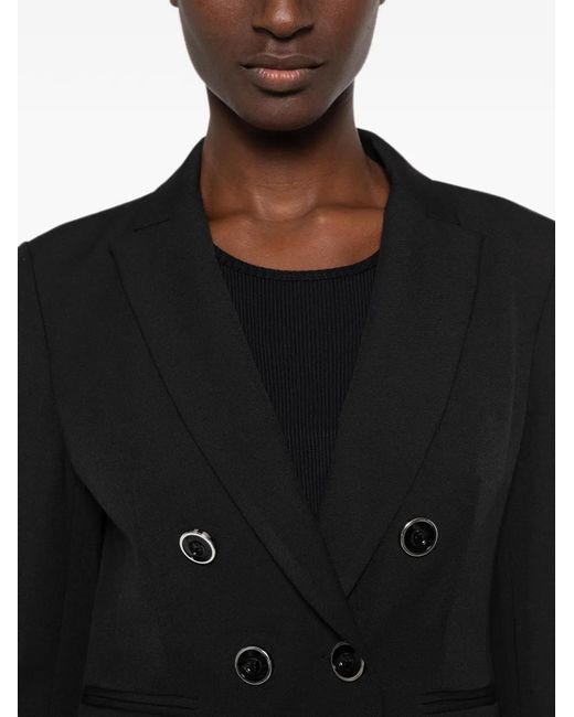 Pinko Black Alexia Double-Breasted Blazer