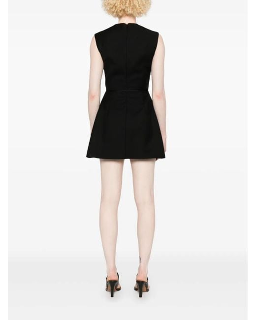 Ioana Ciolacu Black Flared Mini Dress