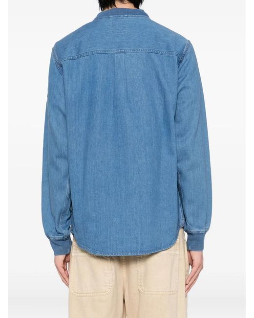 SPORT b. by agnès b. Blue Logo-Patch Jacket for men