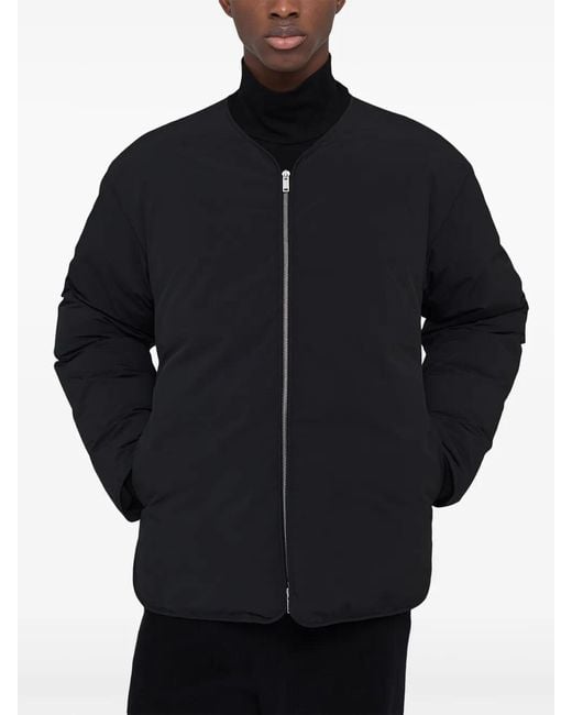Jil Sander Black Zip-Up Jacket for men