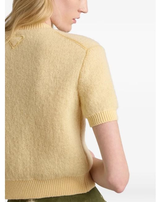 Prada Natural Crewneck Sweater