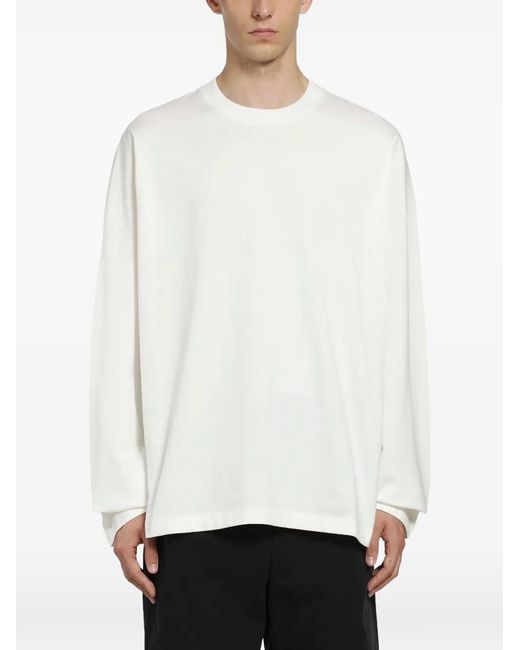 Jil Sander White Long-Sleeve T-Shirt for men