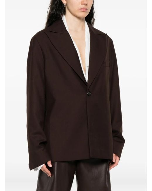 Séfr Black Peak-Lapels Blazer