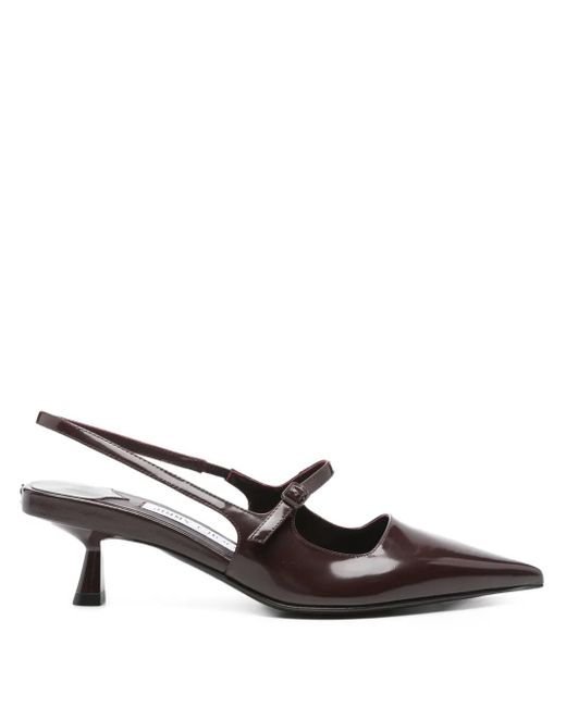 Jimmy Choo 45 Mm Slingback Pumps Met Puntige Neus in het Red
