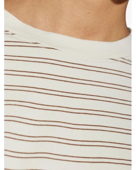 Rag & Bone White Kelly Striped Long-Sleeve Top