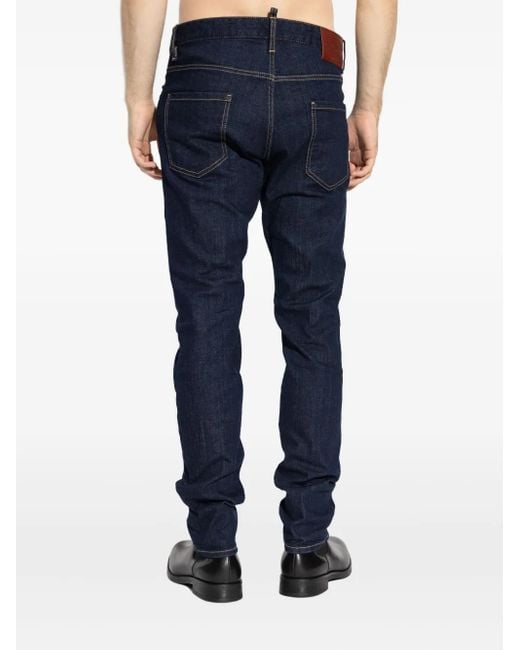 DSquared² Blue Dsquared Cotton Jeans for men